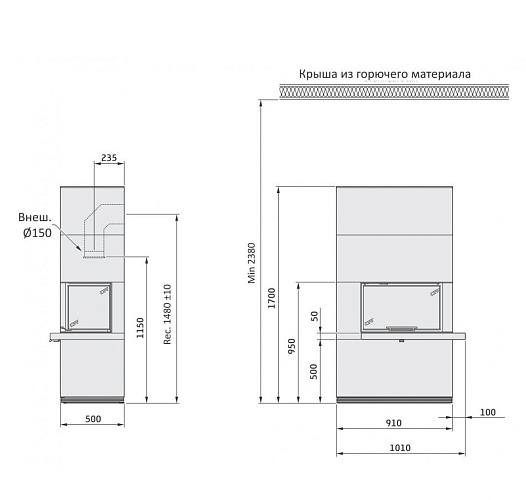 Артстоун, черные боковые панели, Contura i 41a_2