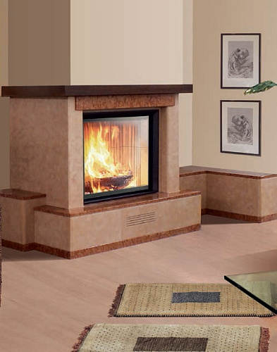 Облицовка Diamante, с банкеткой dx, под Cristal 90 (EdilKamin)_0